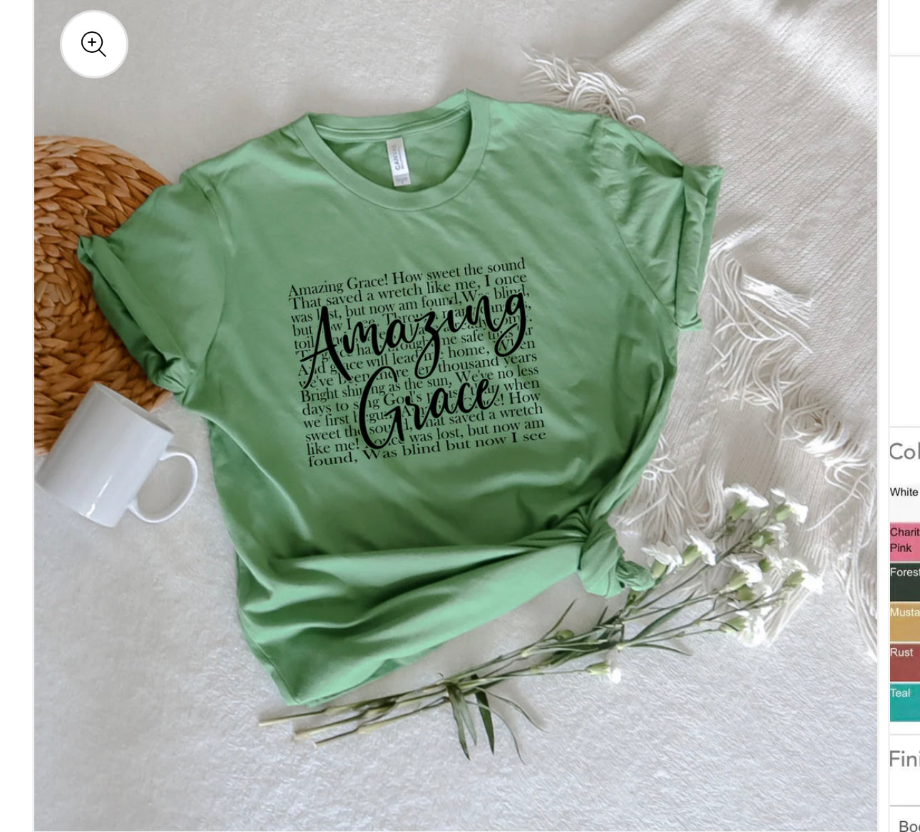 Amazing Grace DTF transfer