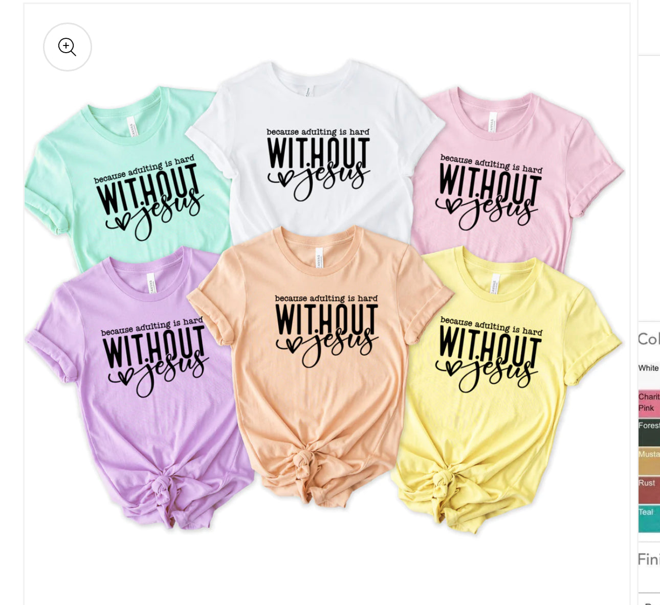 Adulting is Hard Without Jesus Screen Print