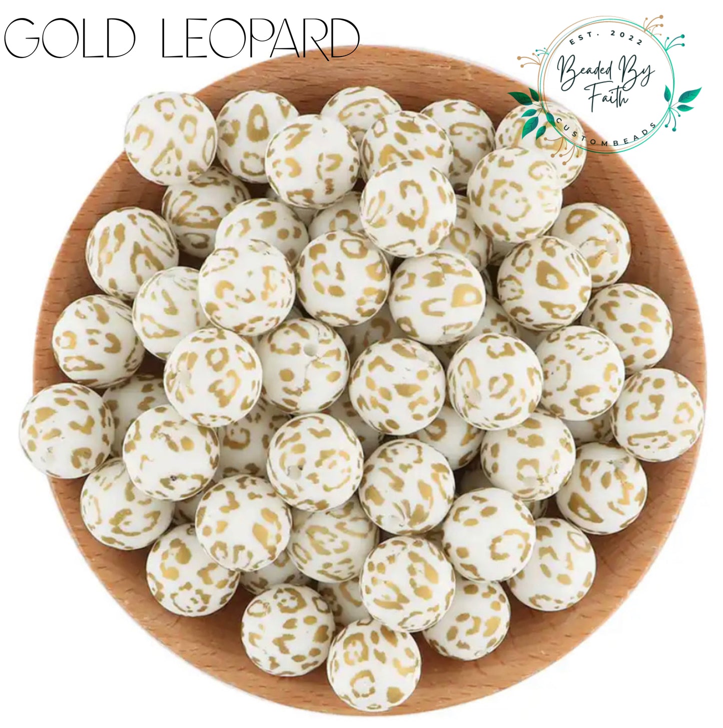 Gold Leopard Print