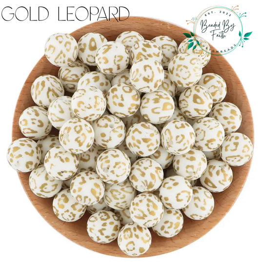 Gold Leopard Print