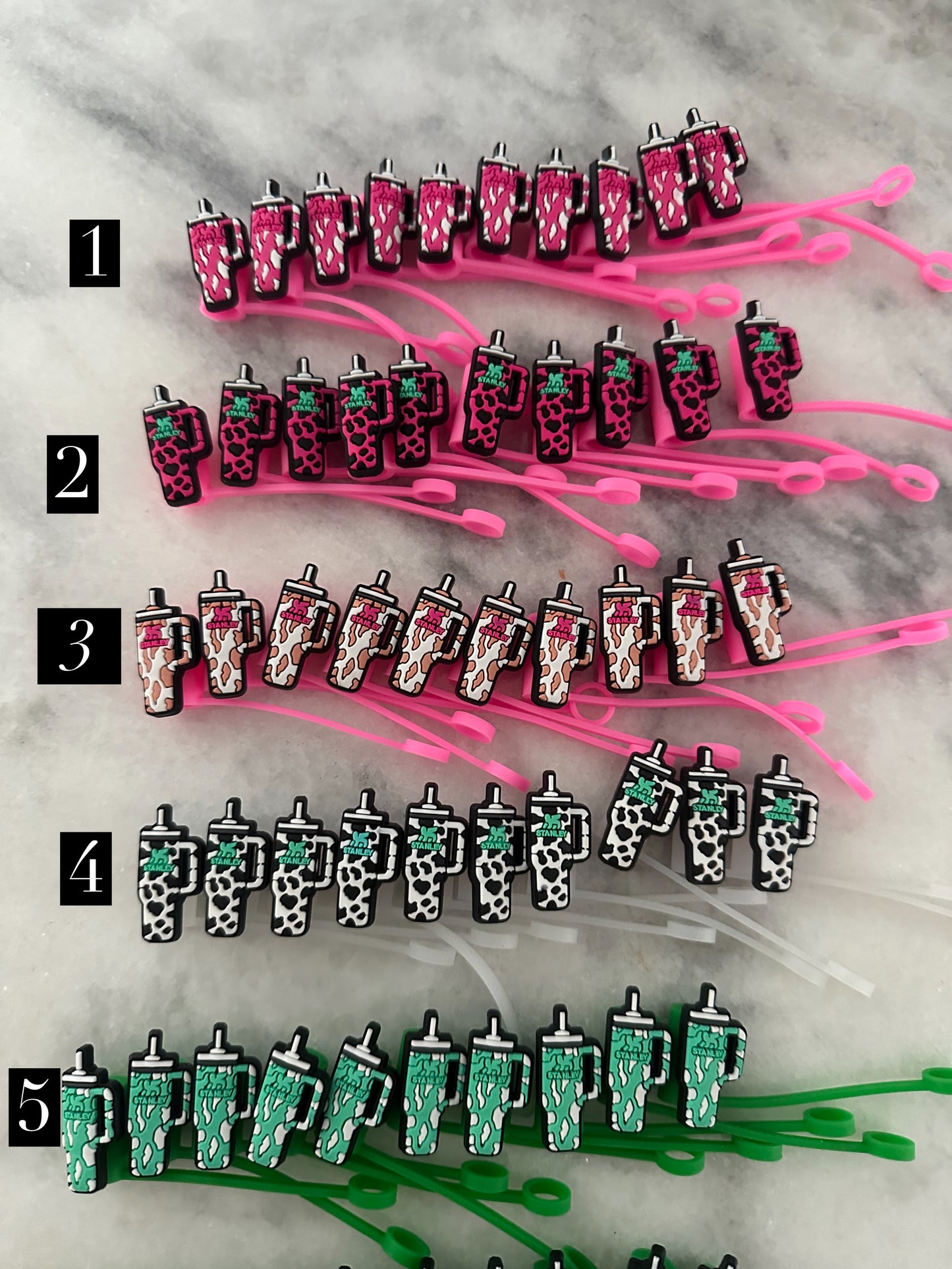 Stanley cup straw toppers