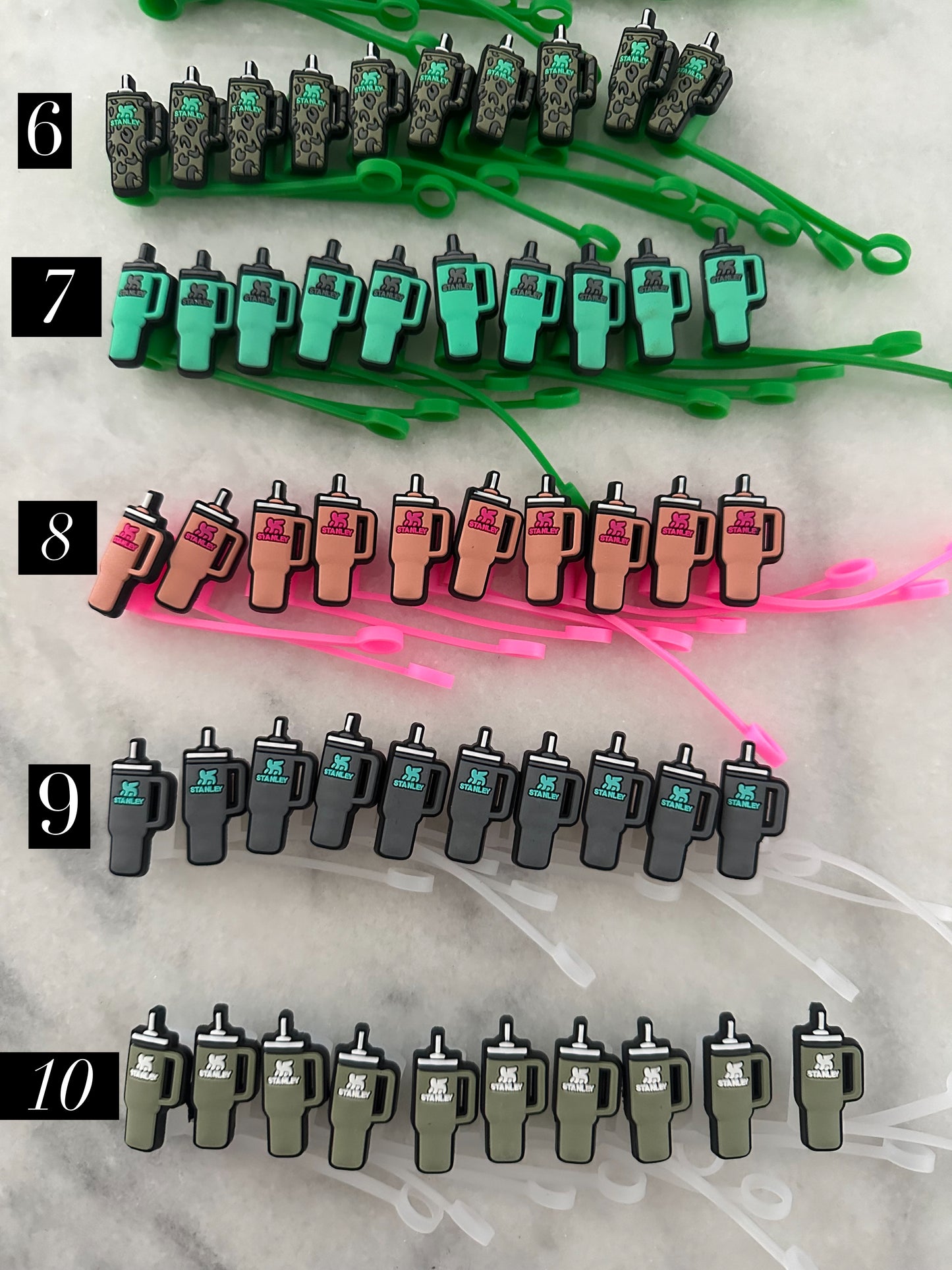 Stanley cup straw toppers