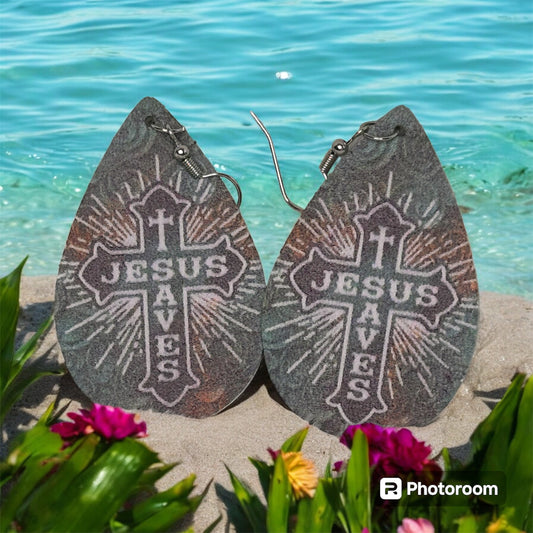 Jesus Saves Earrings