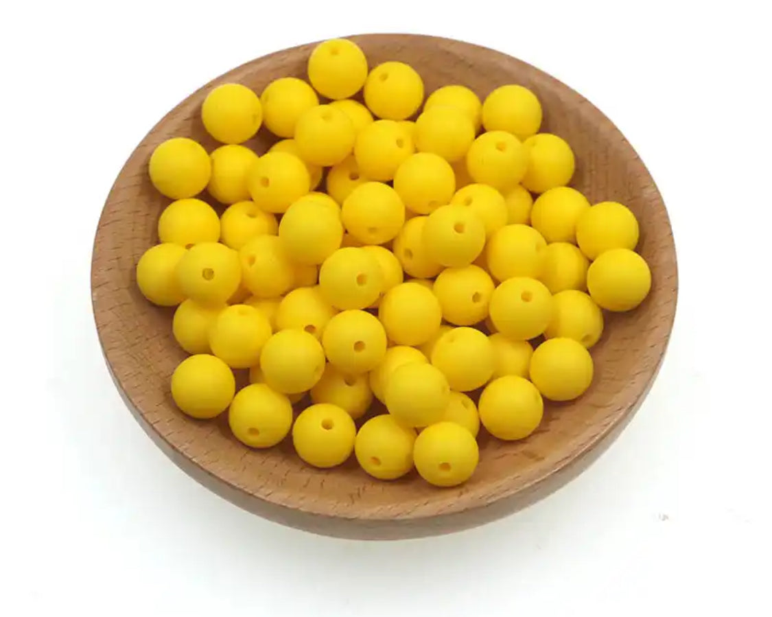 15MM Yellow Beads