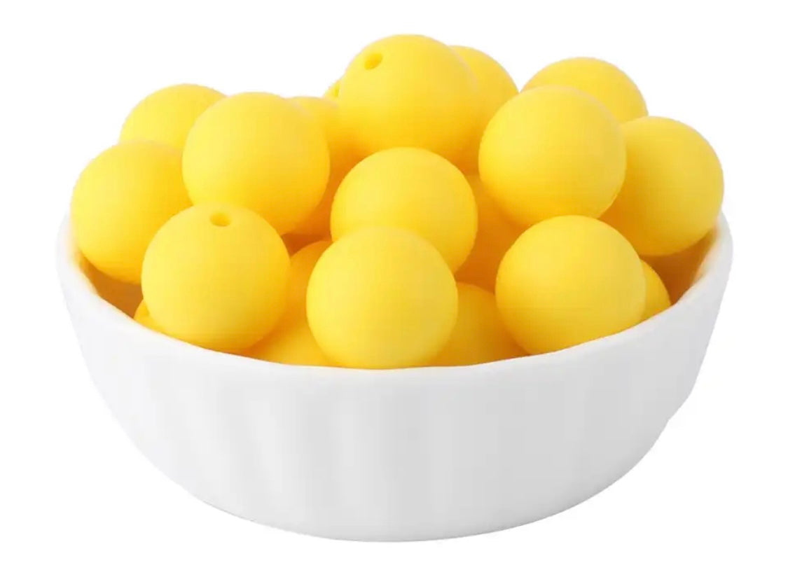 15MM Yellow Beads