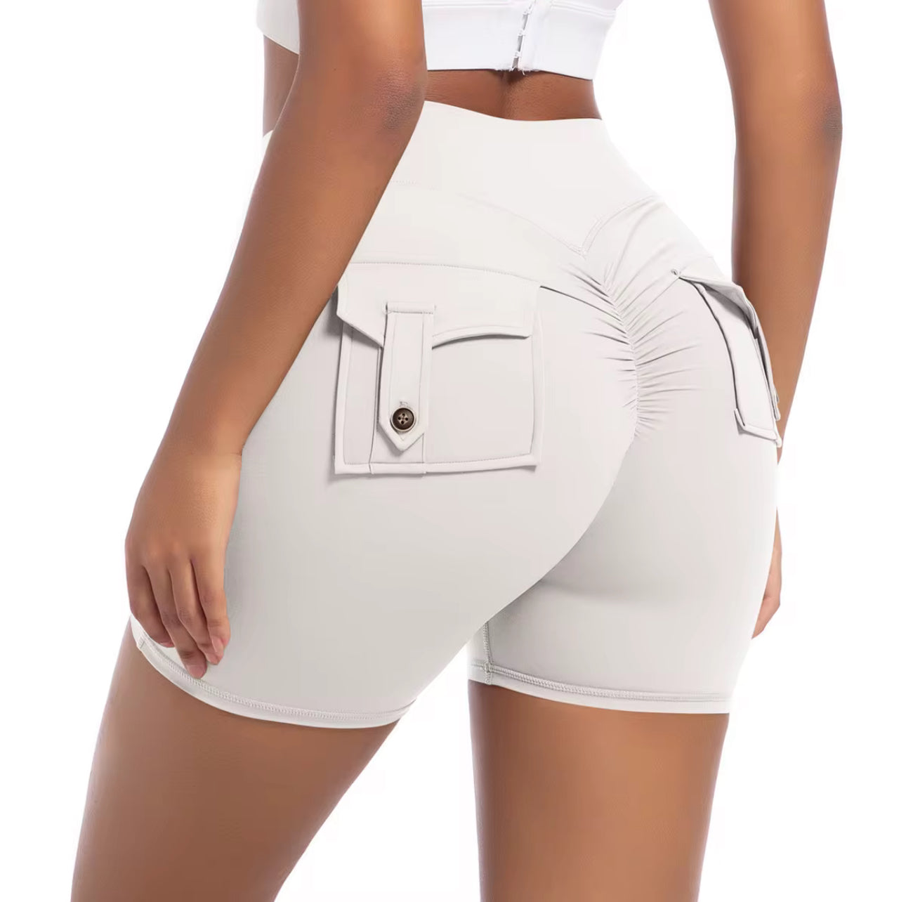 Scrunchie workout leggings and shorts