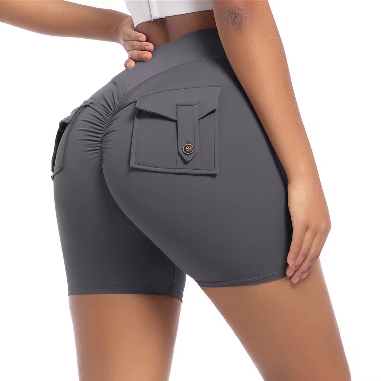 Scrunchie workout leggings and shorts