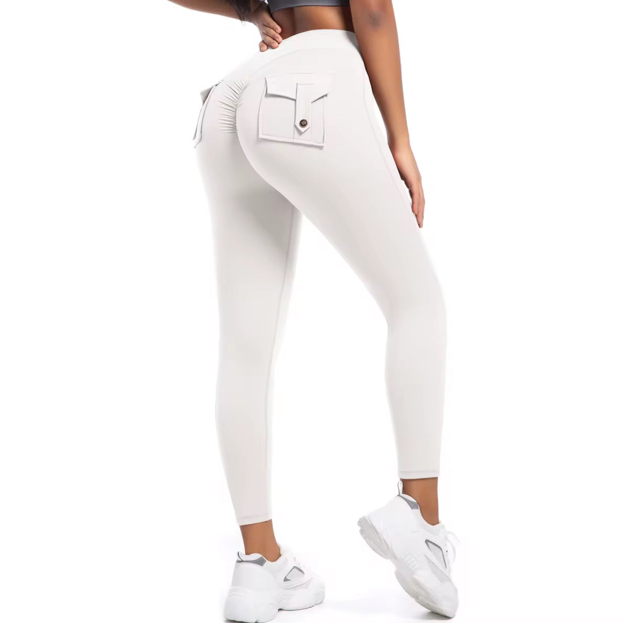 Scrunchie workout leggings and shorts