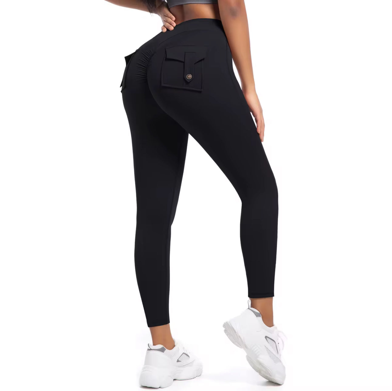 Scrunchie workout leggings and shorts