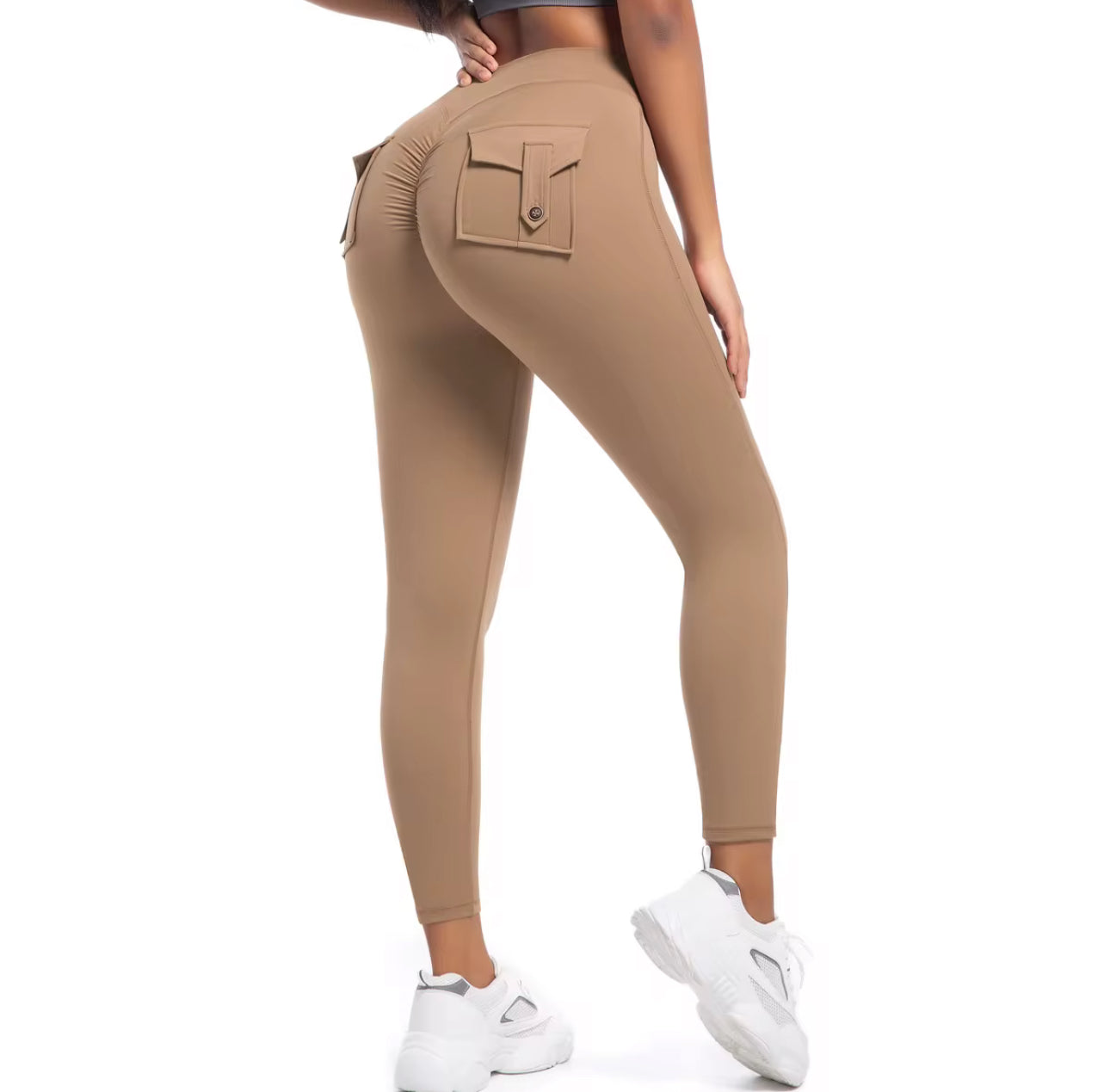 Scrunchie workout leggings and shorts