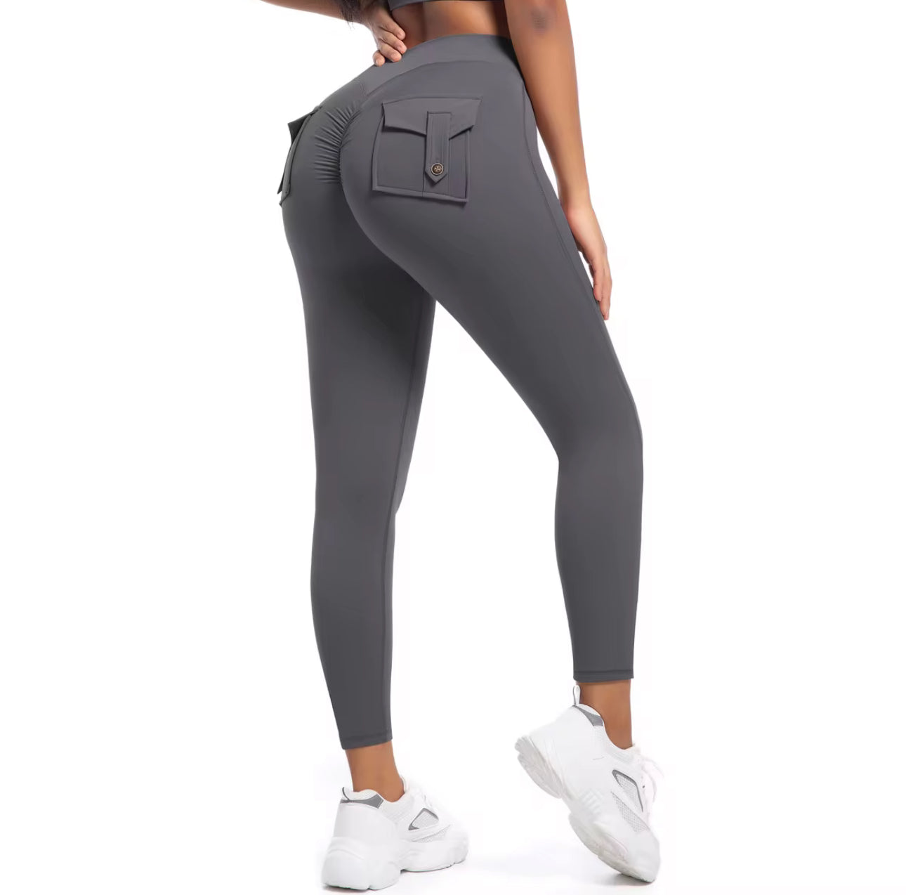 Scrunchie workout leggings and shorts