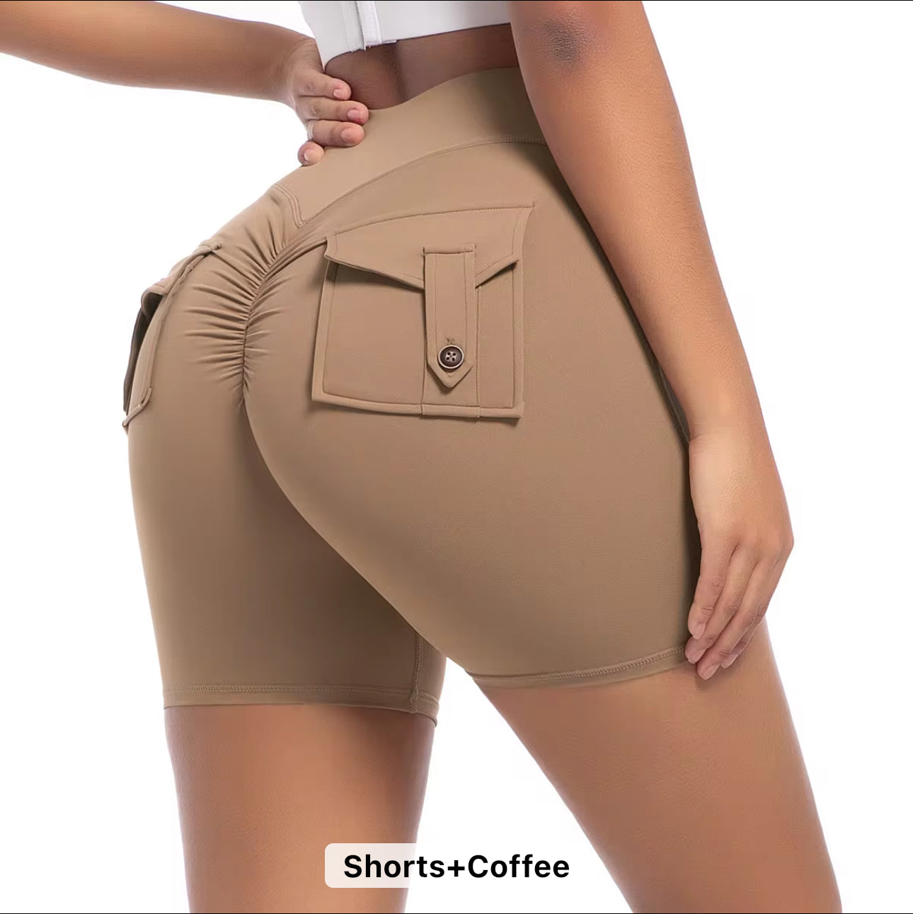 Scrunchie workout leggings and shorts