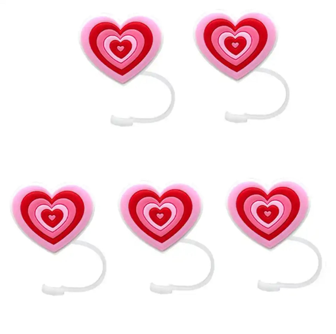 Valentines Day Straw toppers