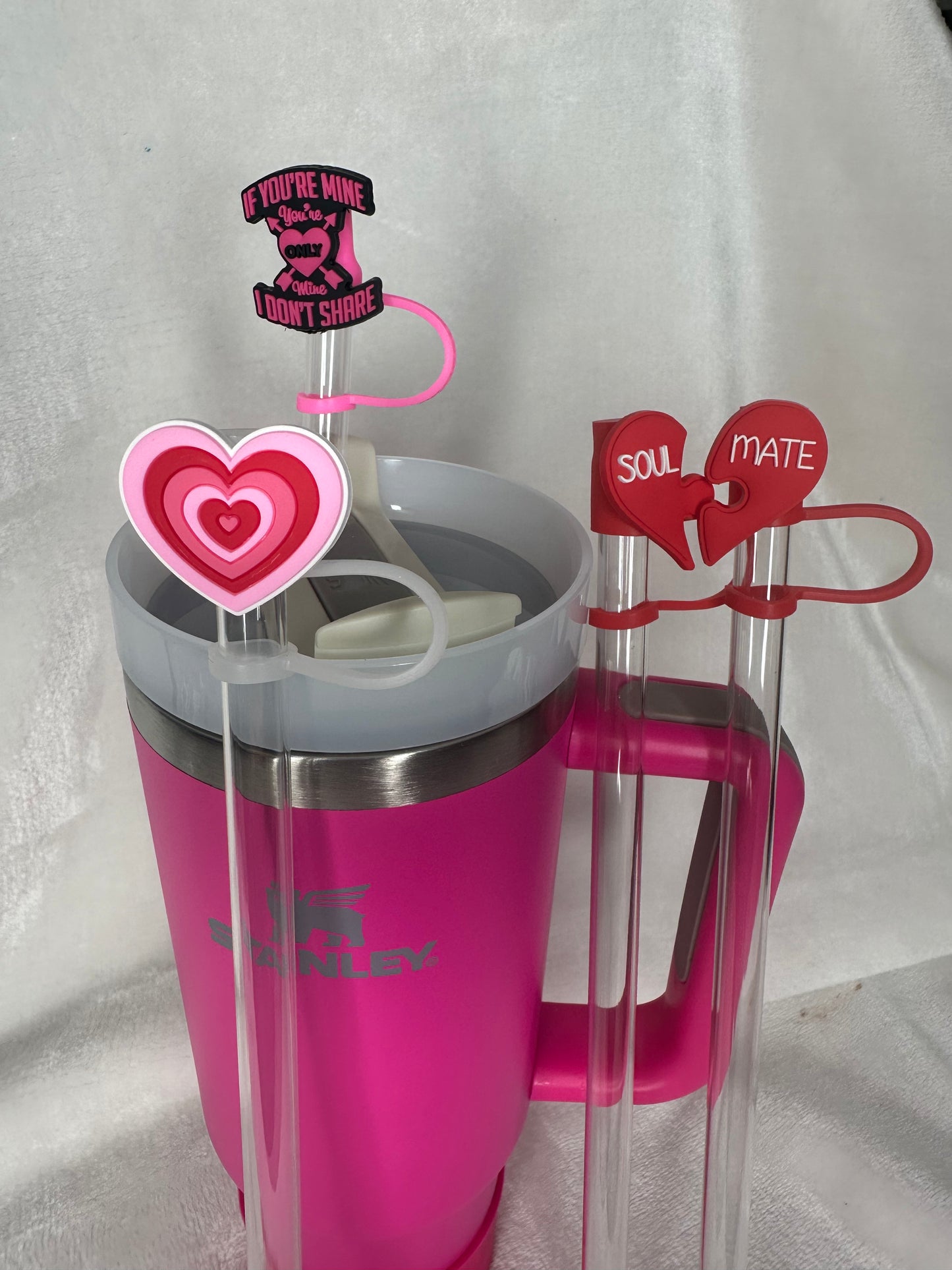Valentines Day Straw toppers