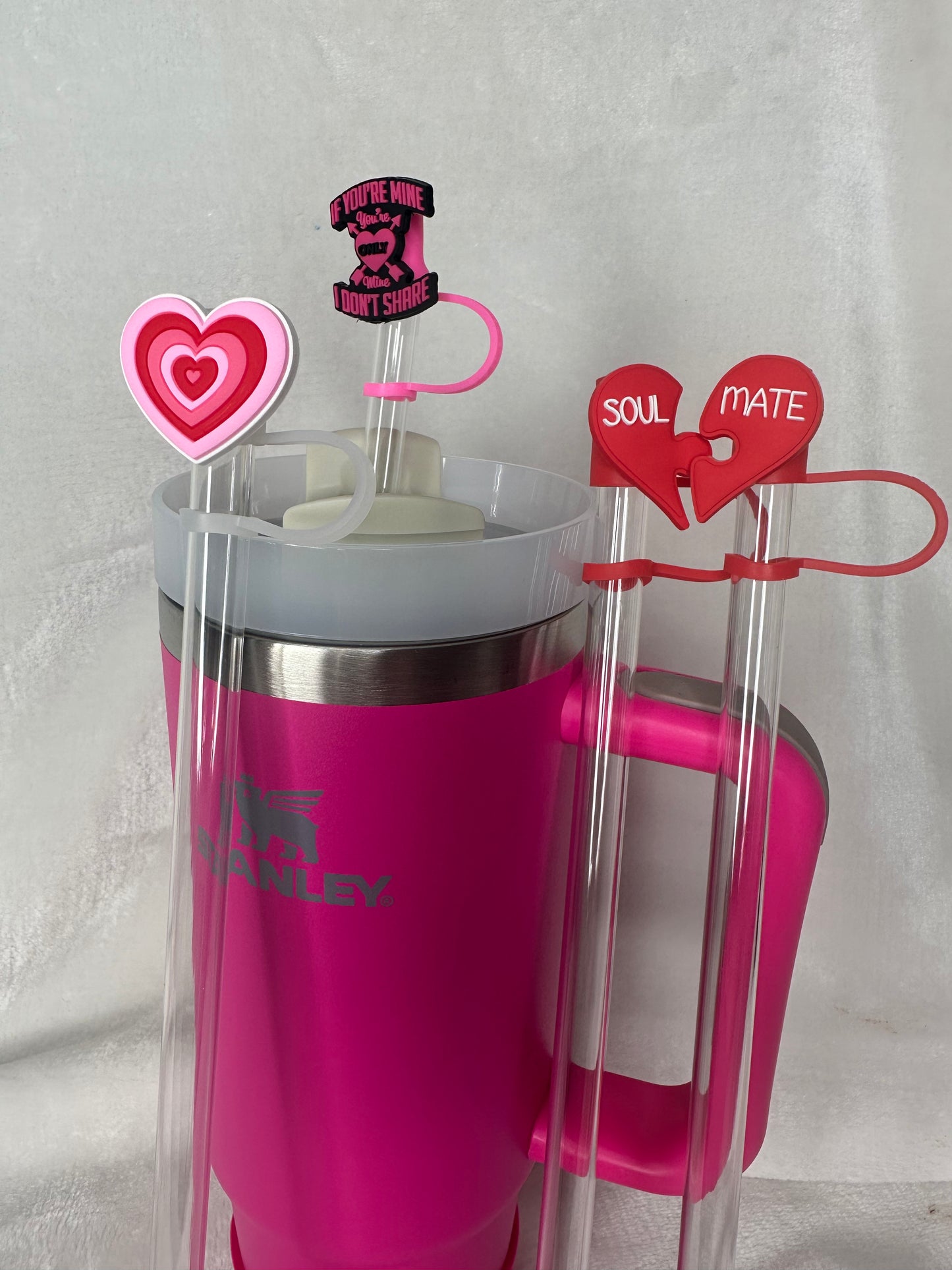 Valentines Day Straw toppers
