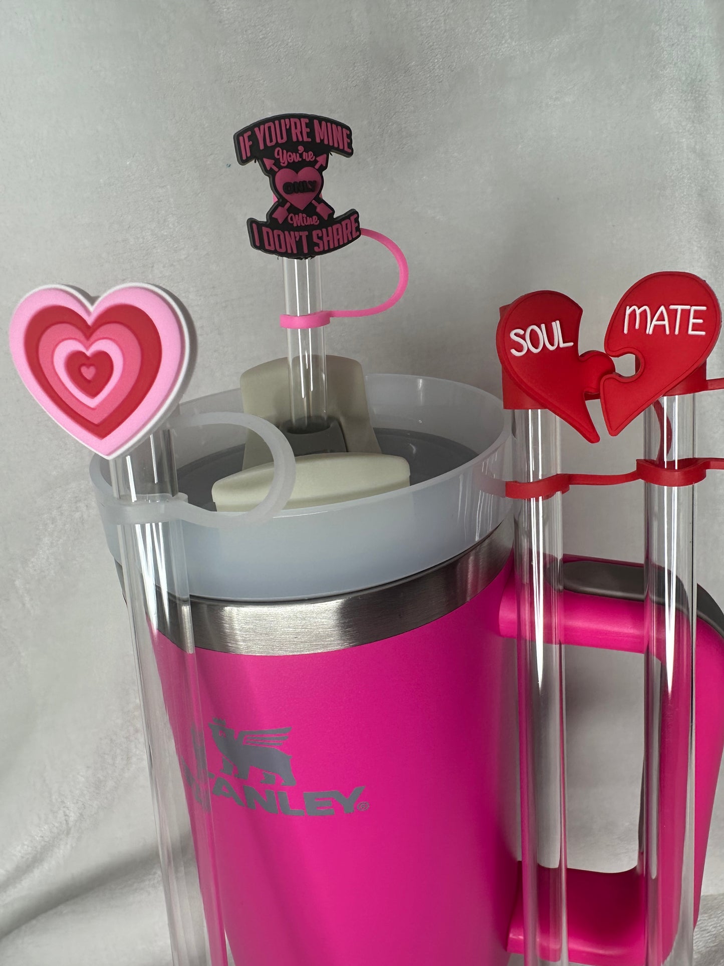 Valentines Day Straw toppers