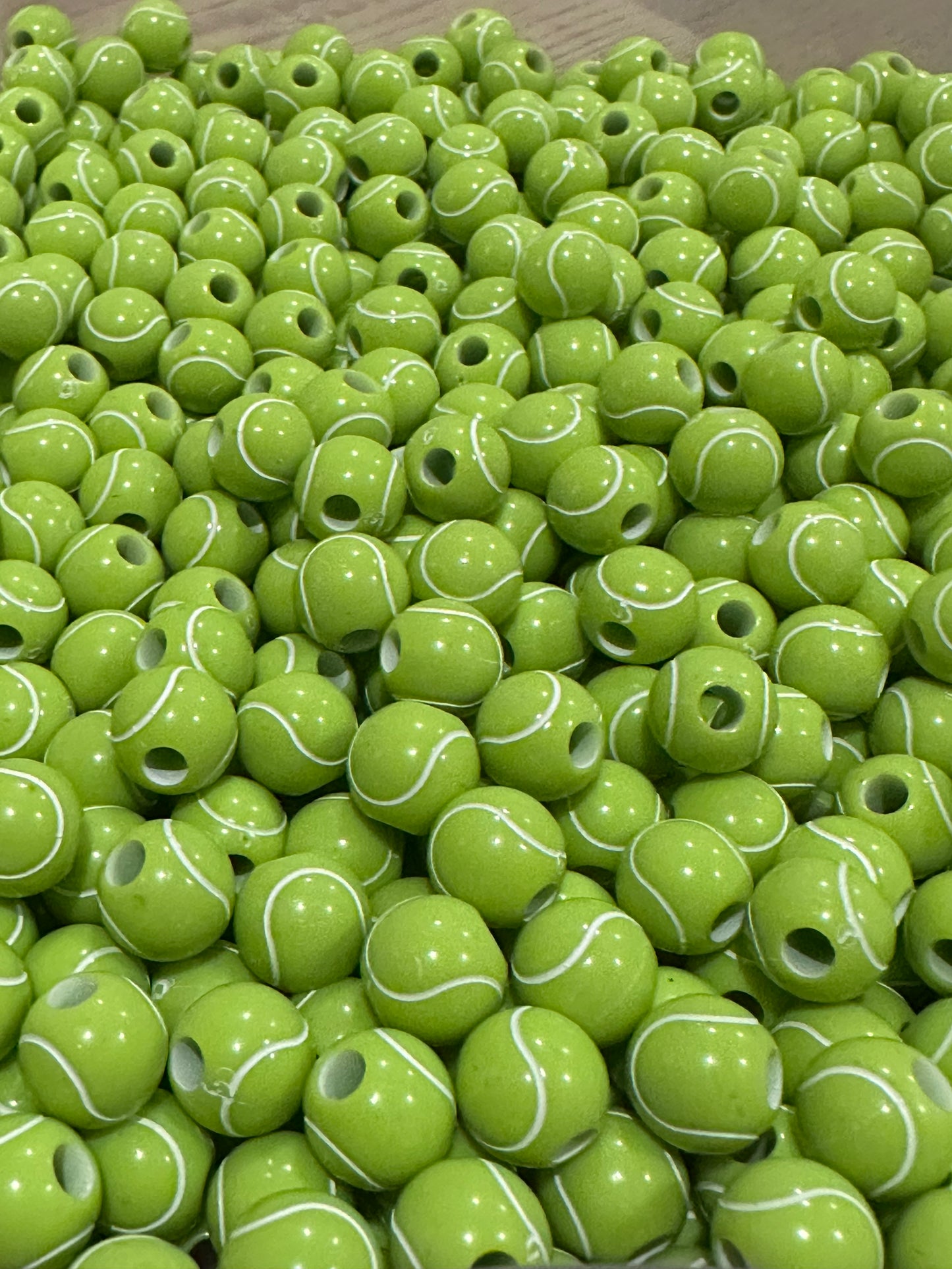 12MM sports acrylic beads