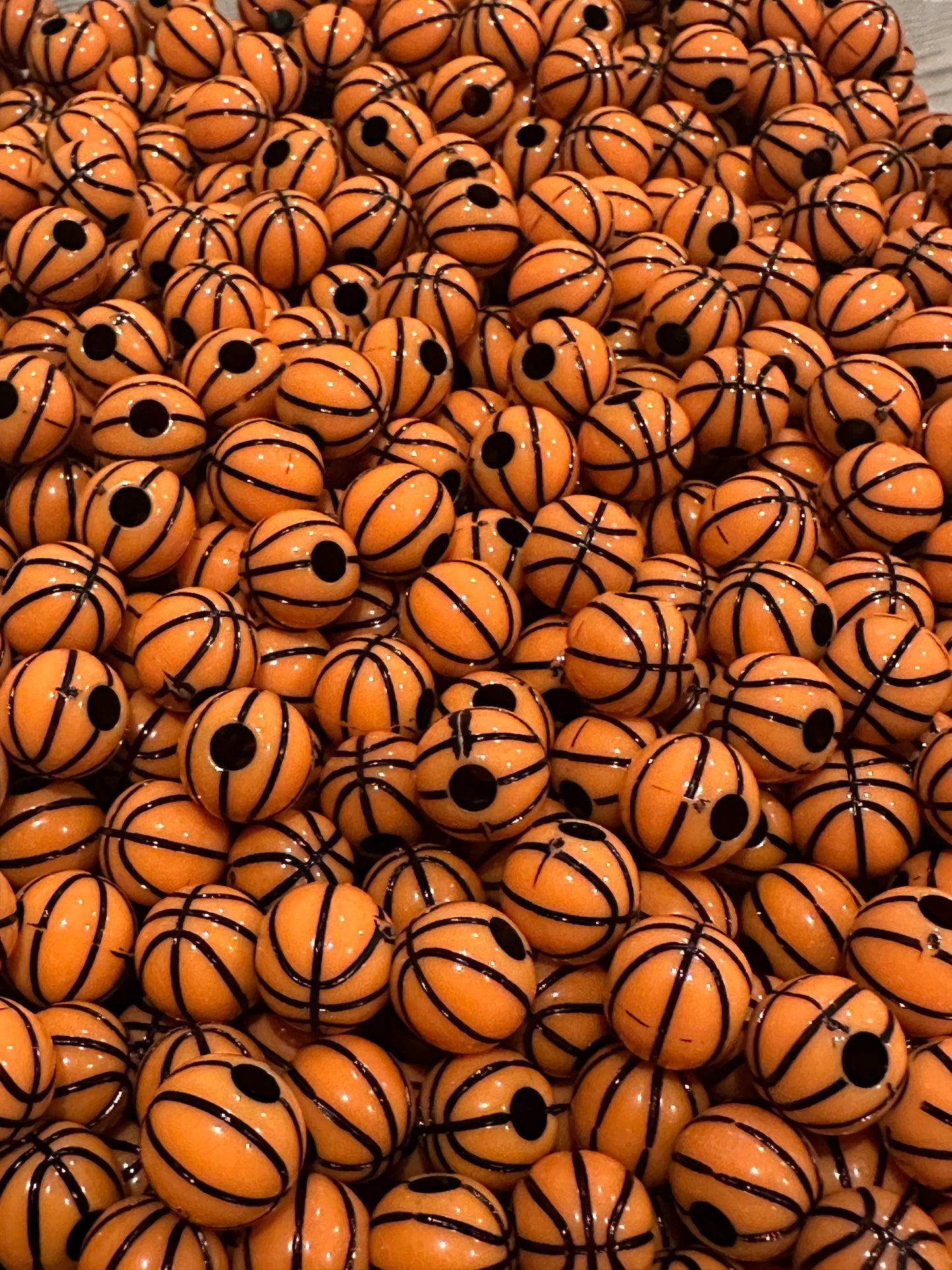 12MM sports acrylic beads