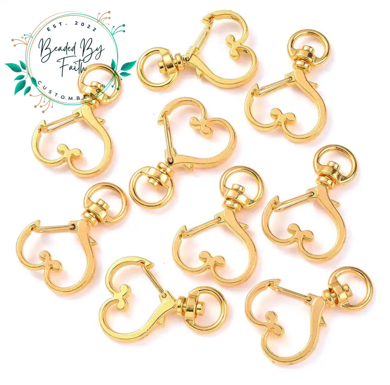 Heart key chain clasp