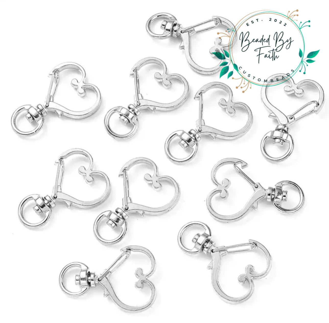 Heart key chain clasp