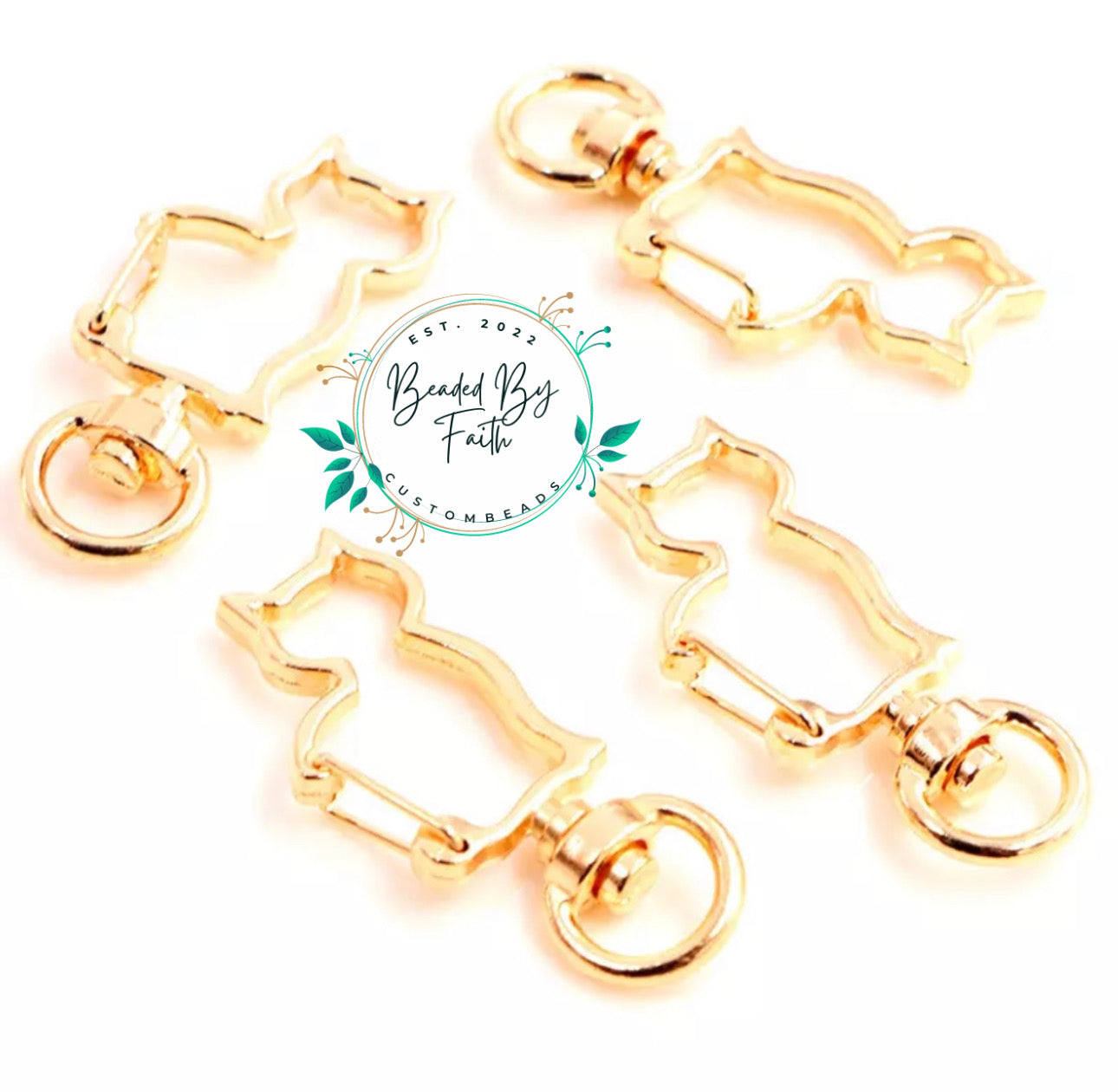 Star, Dolphin or Cat key chain clasp
