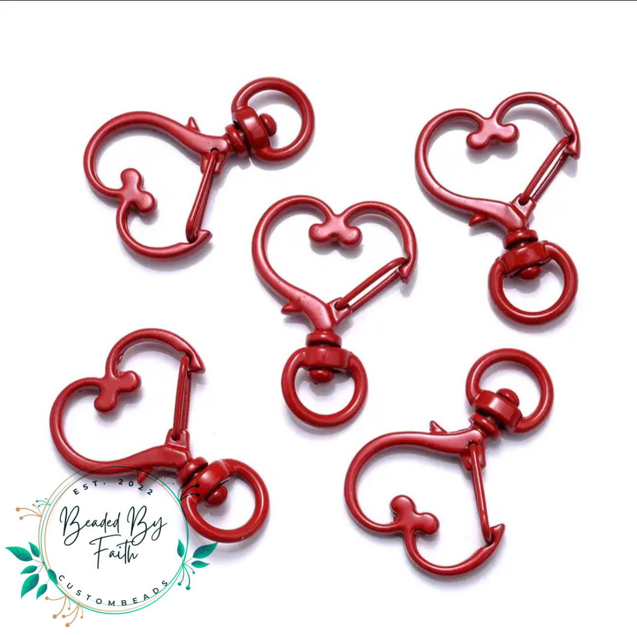 Heart key chain clasp
