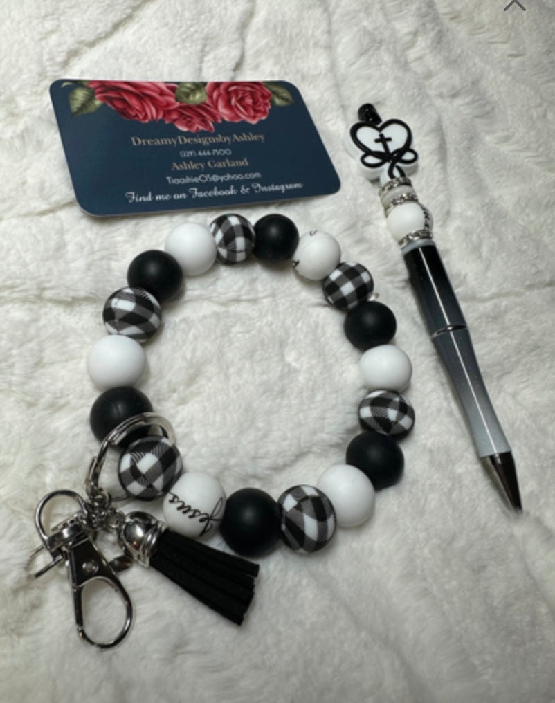 Silicone 15mm Jesus beads