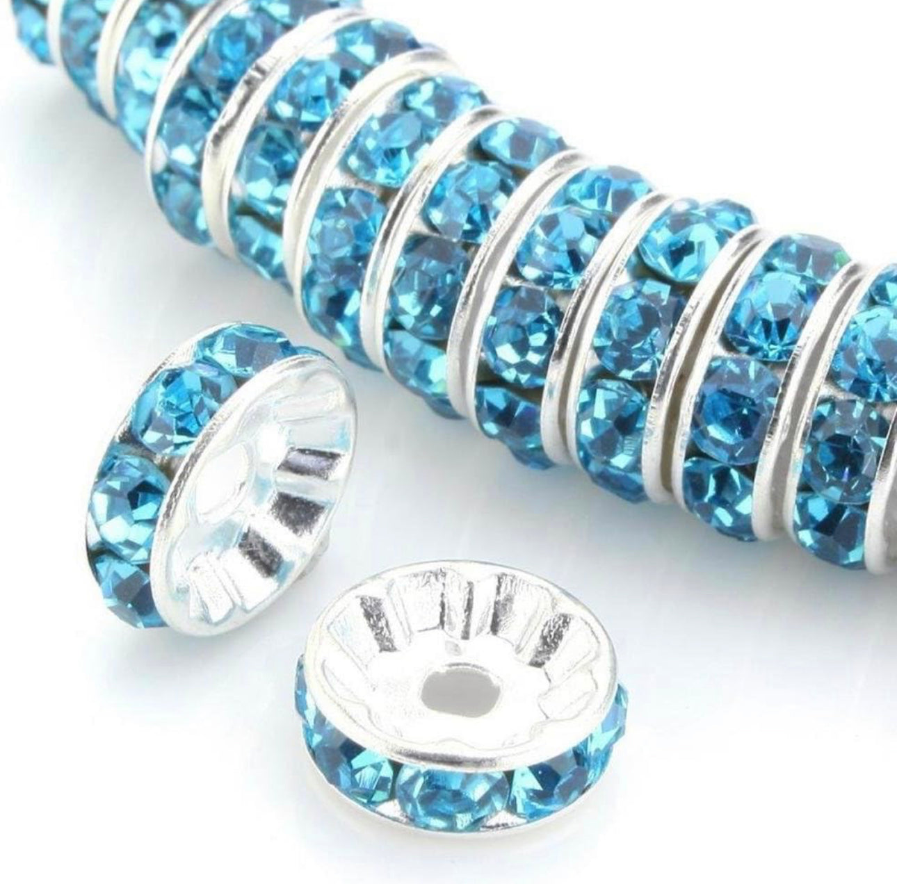 12mm rhinestone spacers