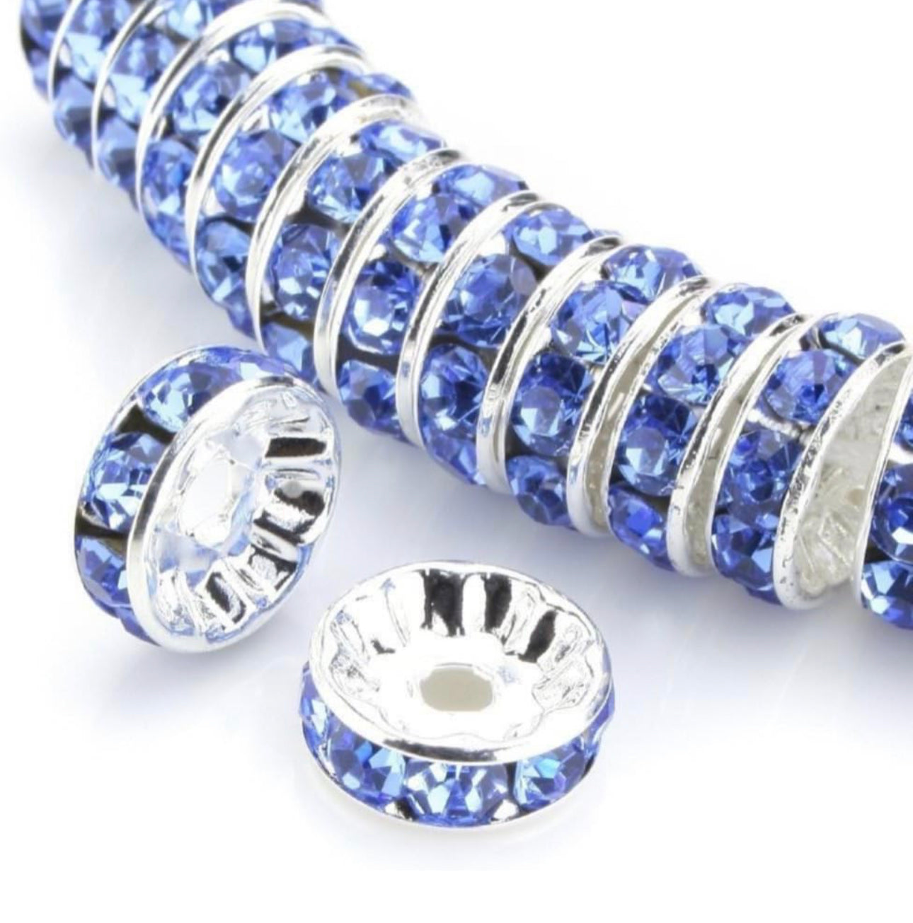 12mm rhinestone spacers