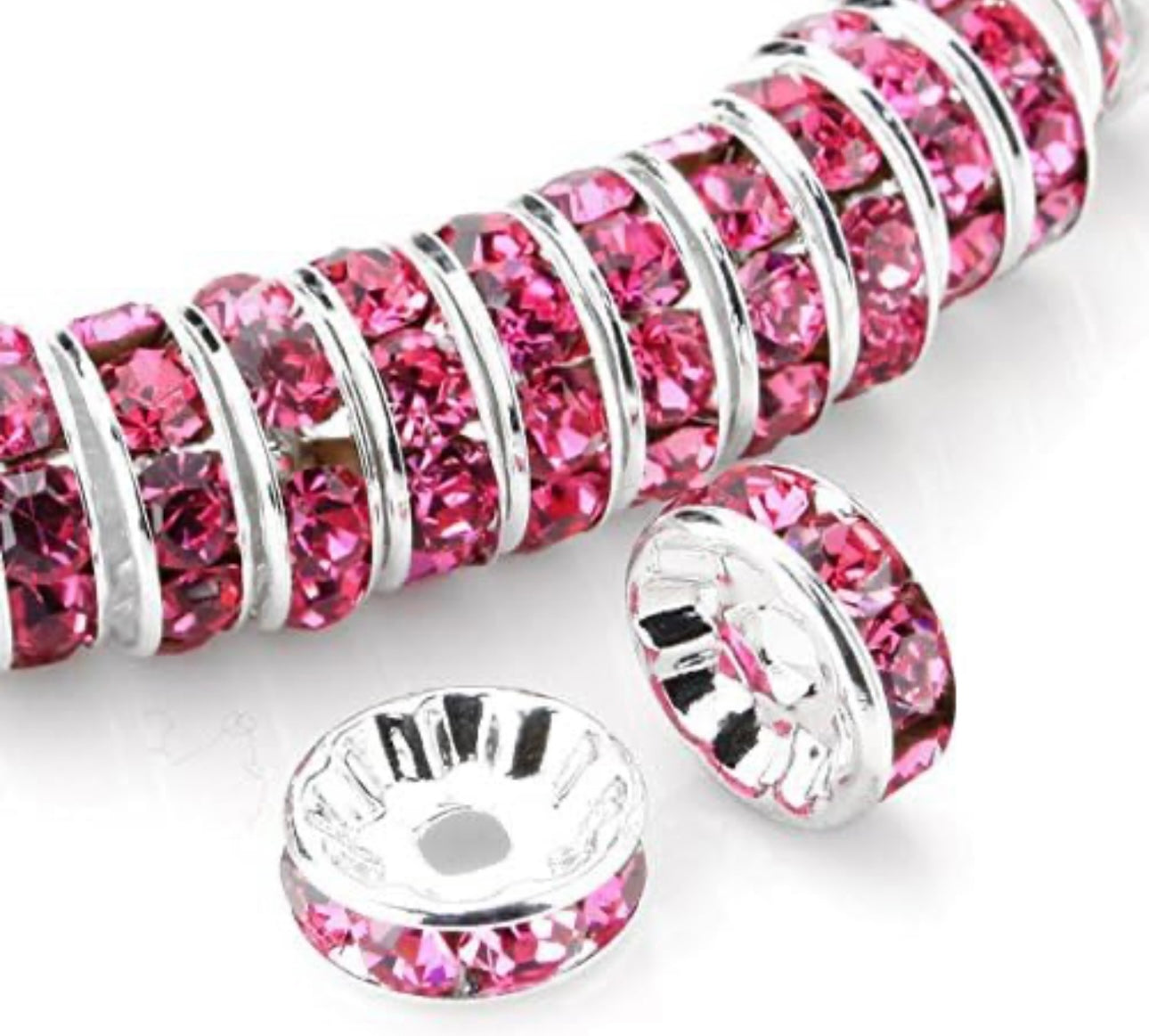 12mm rhinestone spacers