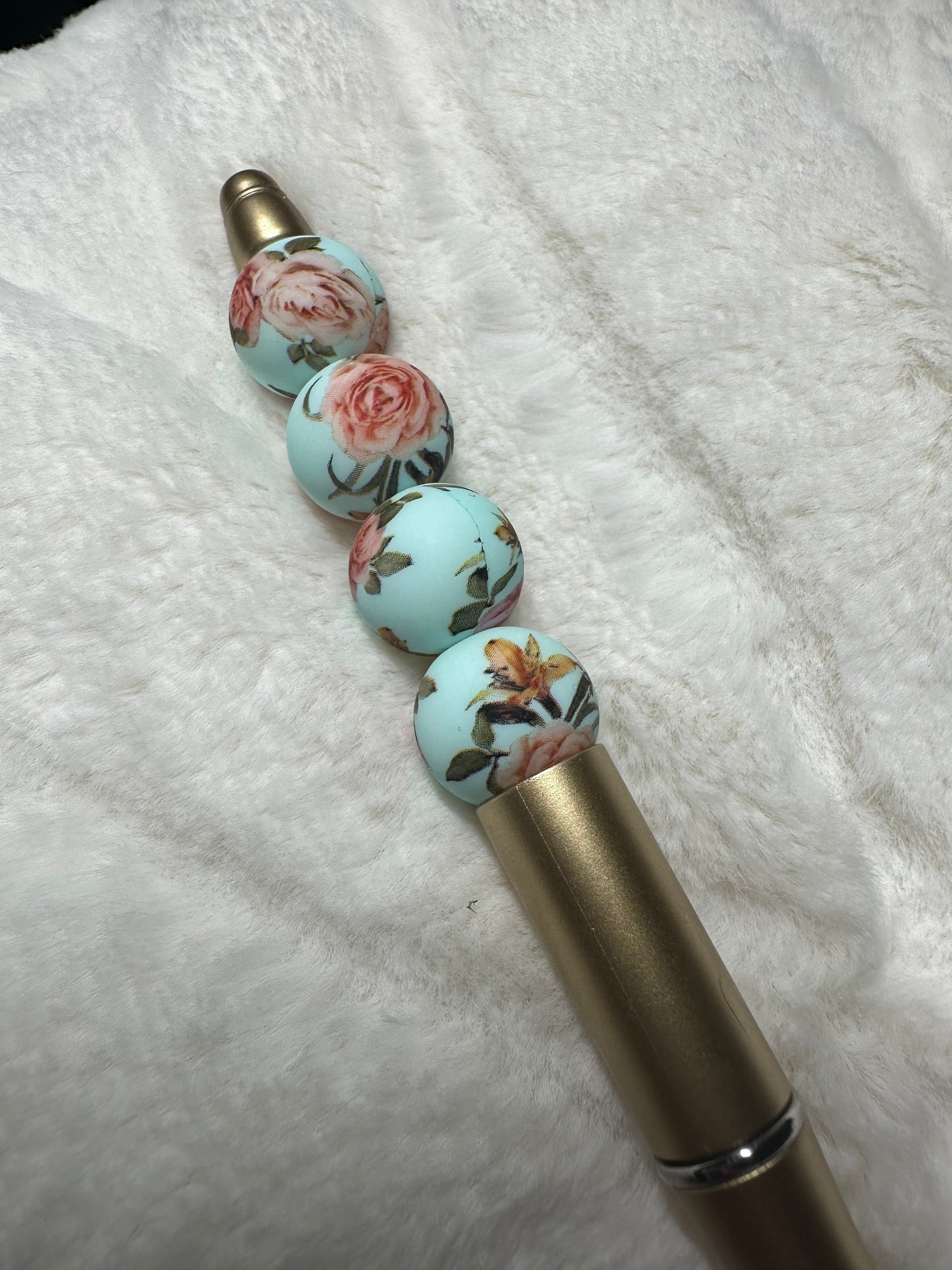 P135- Mint Floral 15MM