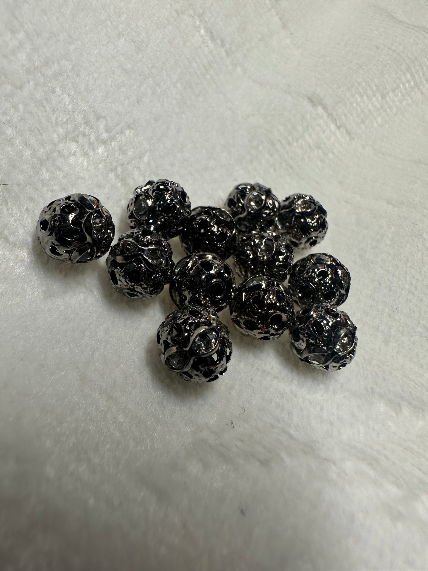 8MM rhinestone bead round disco ball bead