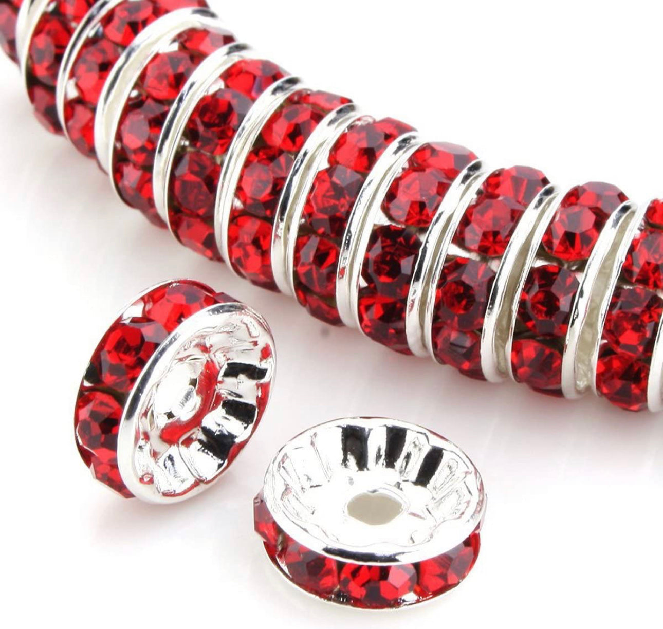 12mm rhinestone spacers