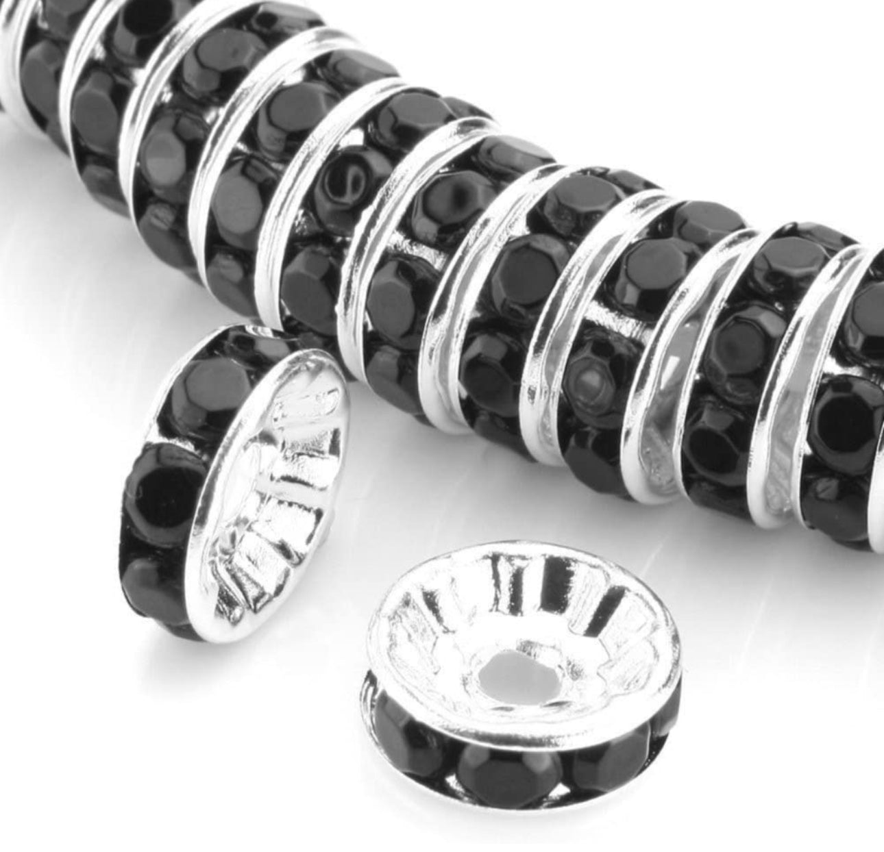 12mm rhinestone spacers