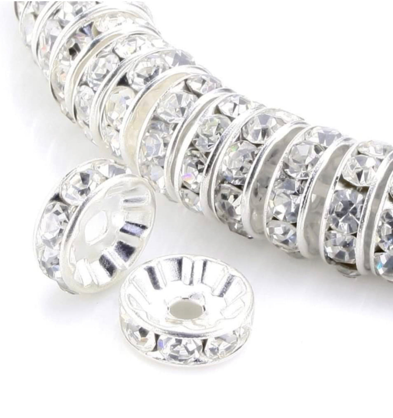 12mm rhinestone spacers