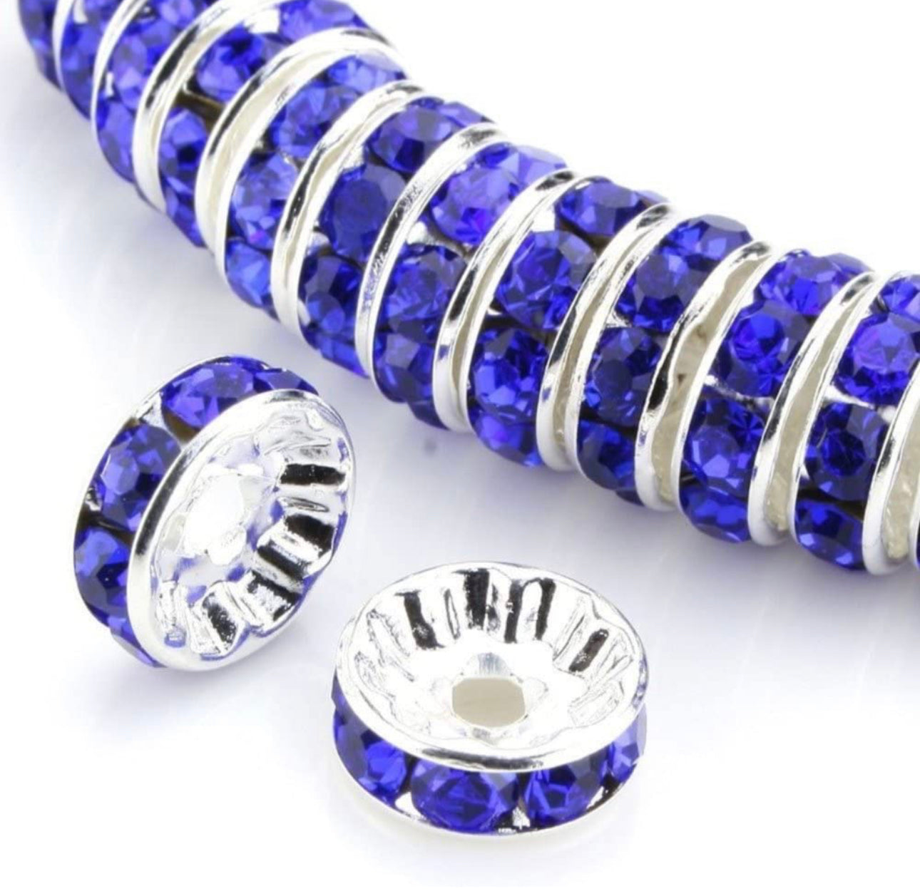 12mm rhinestone spacers