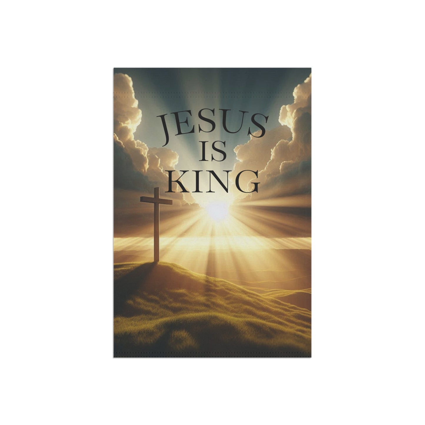 Jesus is King Garden Banner