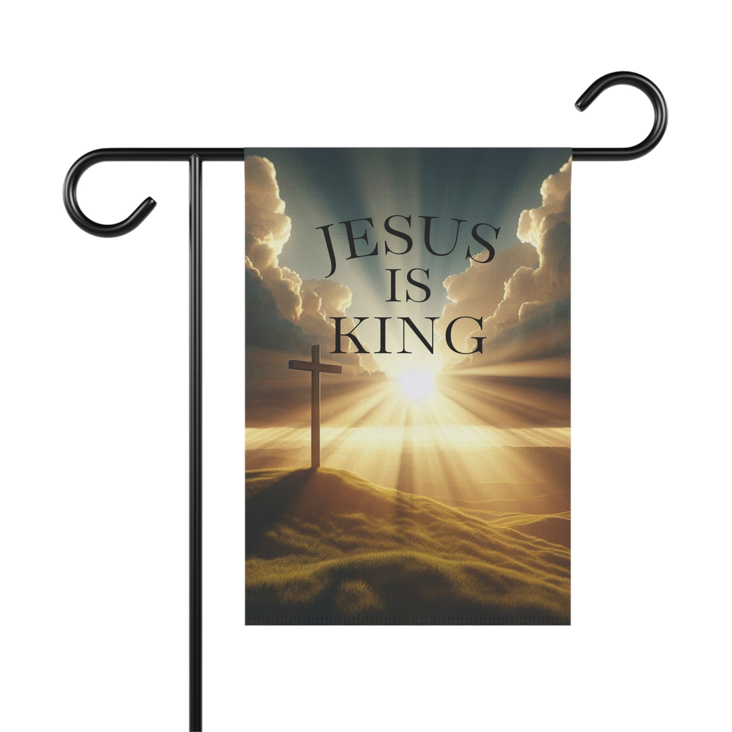 Jesus is King Garden Banner