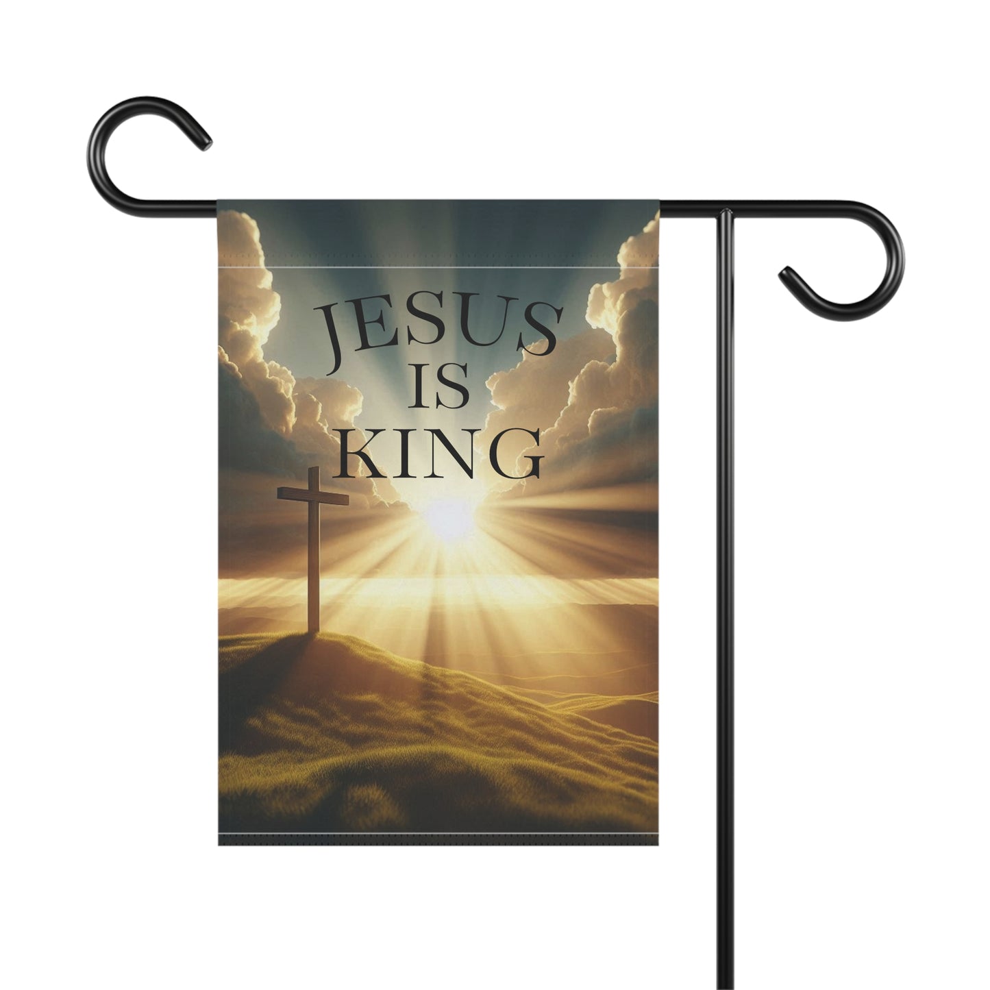 Jesus is King Garden Banner