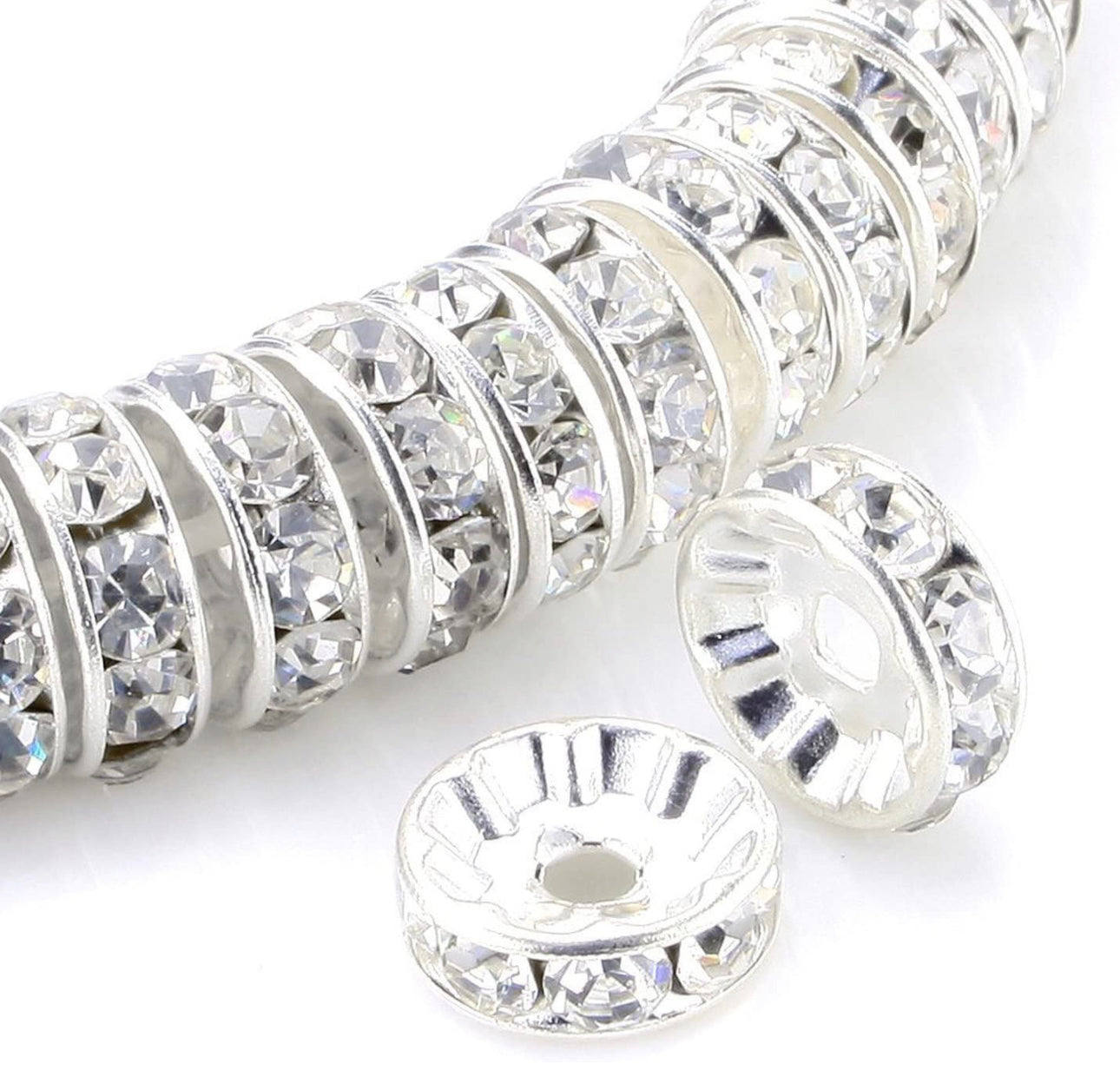 10mm rhinestone spacers